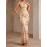New Fashion Sequined Spliced Long Dress Elegant High-Waisted Women's Evening Gown Backless Party Dress for Banquets, Birthdays, Anniversaries, Concerts & Travel Photography