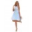 [Elegant Wedding Dress] Elegant Lace Women's Wedding Dress | Sleeveless A-Line Flared Skirt with Round Neck, Built-In Chest Pads & Hand Washable Design for Bridal & Formal Events
