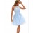 [Elegant Wedding Dress] Elegant Lace Women's Wedding Dress | Sleeveless A-Line Flared Skirt with Round Neck, Built-In Chest Pads & Hand Washable Design for Bridal & Formal Events
