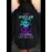 Plus Size Women'S Casual Hoodie with Bold Skull & Letter Print - Soft, Long Sleeve Pullover with Drawstring, Pockets, and 