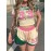 Fashion University Style Short Sleeve Top and Shorts Set, Summer Casual Wear, Floral Print, Letter 33 Design, Perfect for Outdoor and Daily Wear